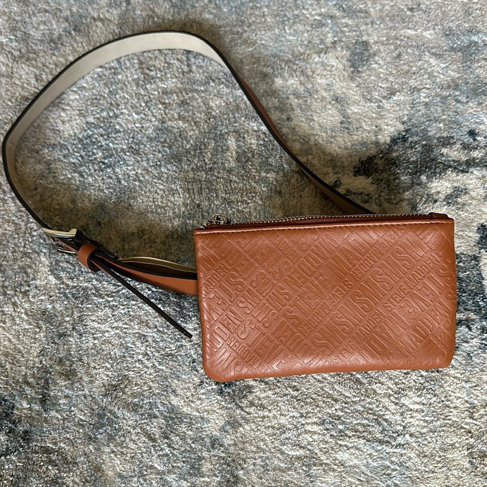 Steve Madden Embossed Leather Belt Bag